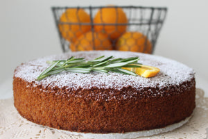 Orange italian extra virgin olive oil ( EVOO ) cake