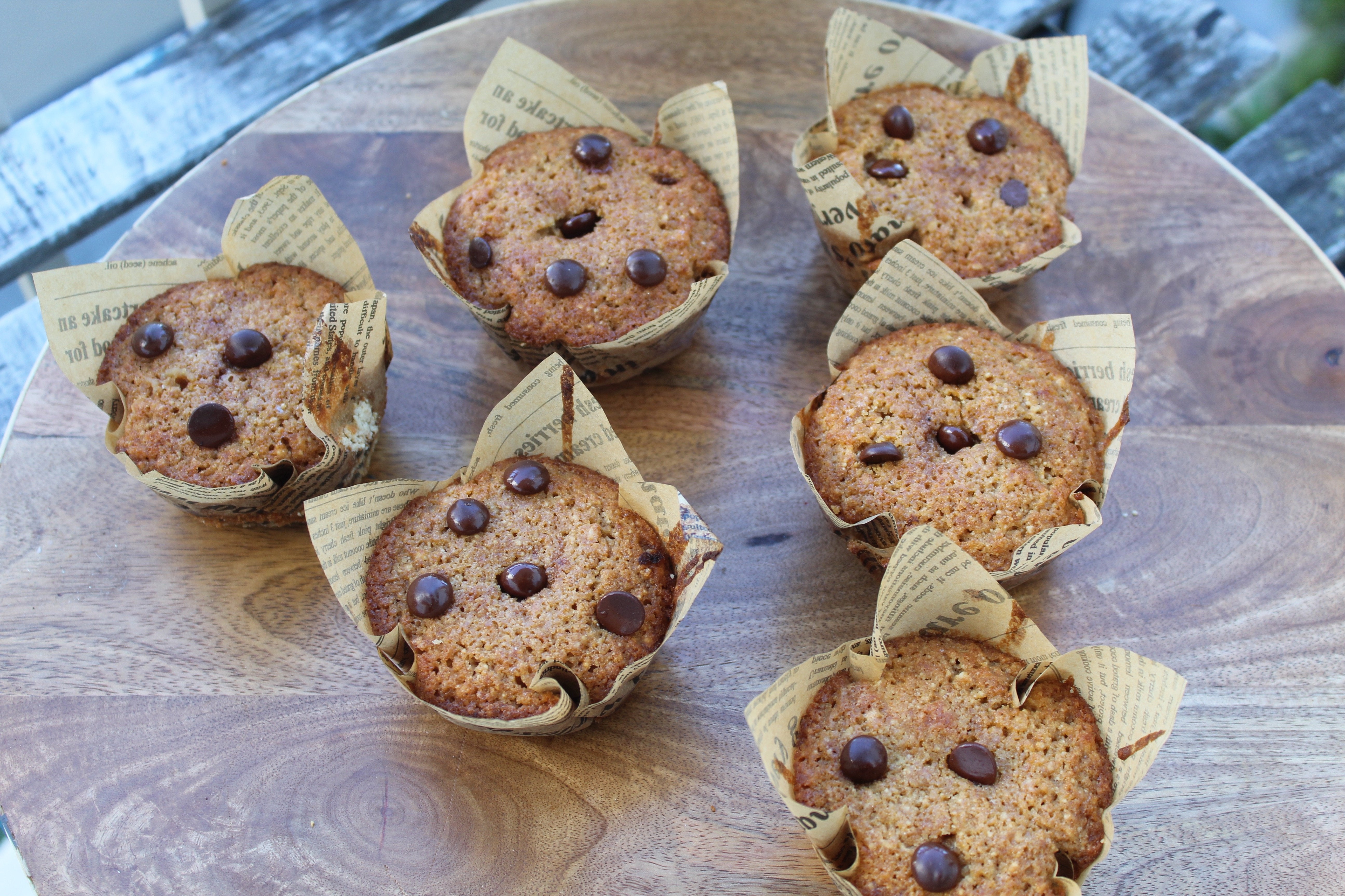 Almond Chocolate Chips muffins